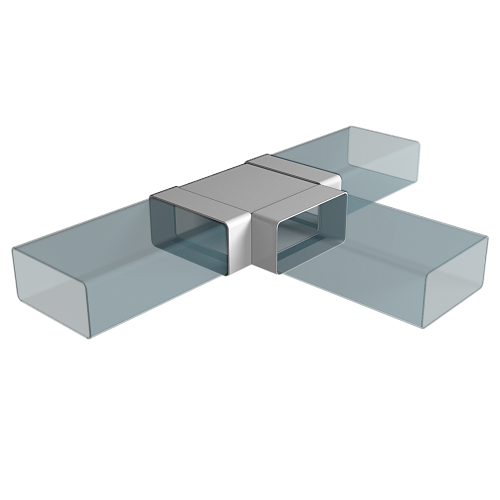 Тройник 612ТПП 120х60мм (пластик) (18)