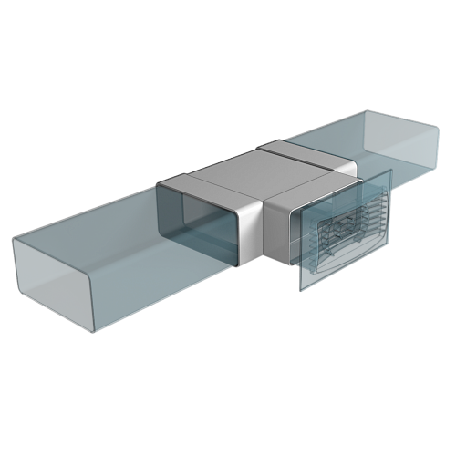 Тройник 612ТПП 120х60мм (пластик) (18)
