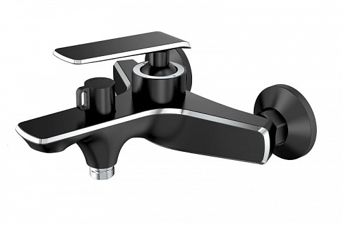 Смеситель д/ванны к/н Haiba HB60548-7 черный/хром