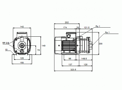 Насос CM-А 1-4 (0,5 кВт, 1х230V) 96935390