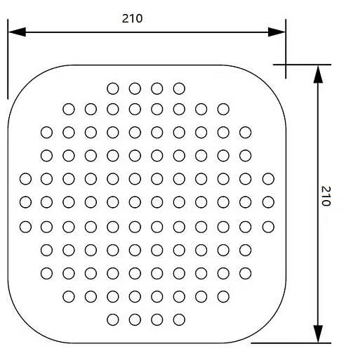 Душевая система G-lauf (UST-1080) без смесителя хром