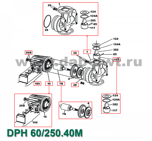Насос DРН  60/250.40 M (505914002) "DAB"