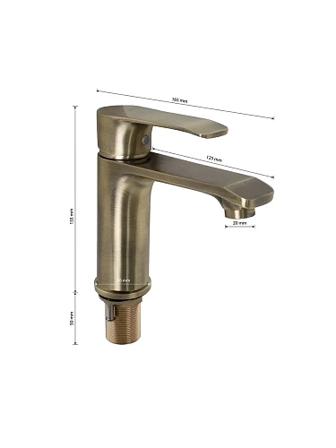 GFmark Смеситель д/раковины лат. БРОНЗА (5030)