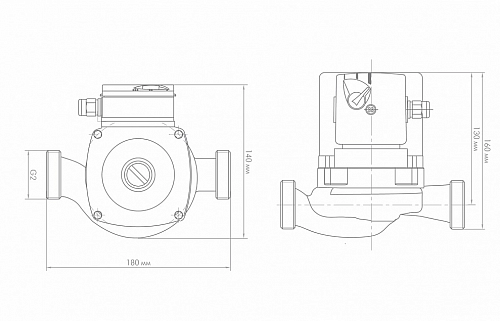 Насос циркул. ЦИРКУЛЬ 32/80 с гайками (Джилекс) (3280)