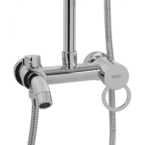 BRIMIX Душ.система хром с белыми лейками (3075)