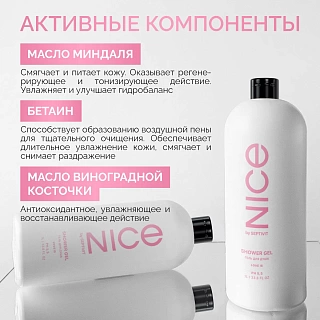 Гель для душа NICE by SEPTIVITфлакон 1 л Love is GRASS 336  ВЫГОДА