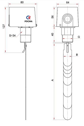 Реле потока РП-1-R1" (РОСМА) (41070)
