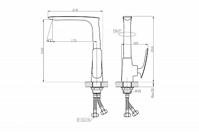 Смеситель д/кухни "Fuji" (FUJ-1013) высокий излив TOKITO АКЦИЯ  снято с производства