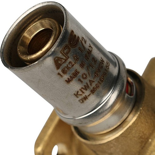 Тройник настенный 16х1/2 для металлопластиковых труб прессовой 	SFP-0015-001216 STOUT