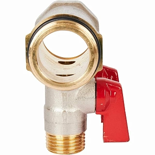 Коллектор с шар. краном красный 1"х1/2х2  (SMB 6210 011202) STOUT 