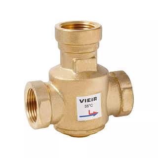 Трехходовой термостатический антиконденсационный клапан 1" (55°C)  ViEiR  (20/1шт) VR238A