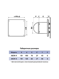   AEON D100/125 175175  Matt white DICITI (PA4/5 Matt White)