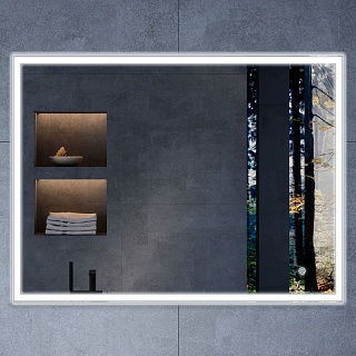 Зеркало 100 "Vincea LED VLM-3VN100 1000?800 c сенсорным выключателем и диммером, 