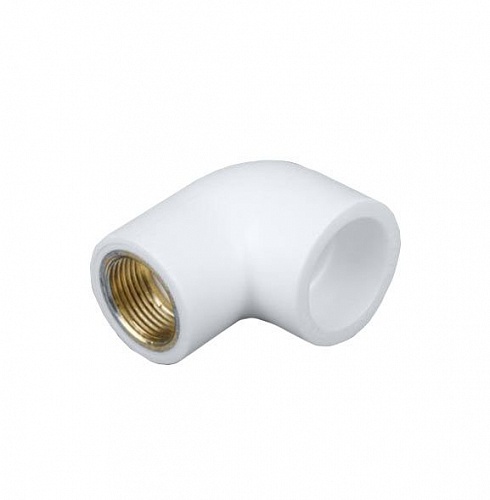 Колено  20*3/4"вн.рез. белый (75/25) ФД-plast