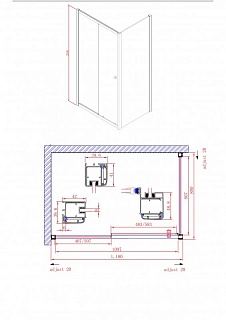 ДУШЕВОЙ УГОЛОК CEZARES ANIMA AH-1 120/90-P-Cr