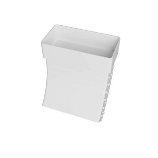 Колено вертикальное разноугловое 612 KRPV 60х120