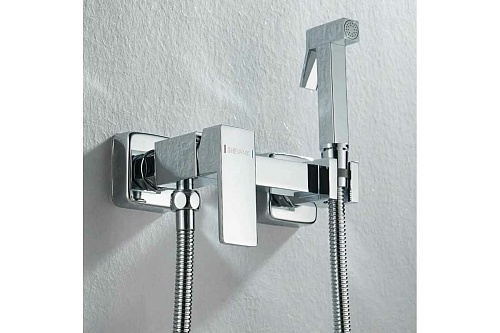 Смеситель с гиг. душ встраиваемый хром SHEVANIK S8005