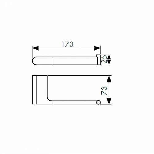 Держатель туалетной бумаги  KH-2700 KAISER (латунь)
