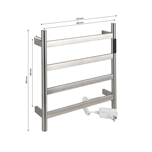 Полотенцесушитель "Kraftte" 475х505 П4 САТИН электро САНАКС 44043