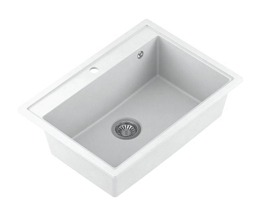 Мойка гранит FOSTO NOVA 70-50 (белый) без сифона 