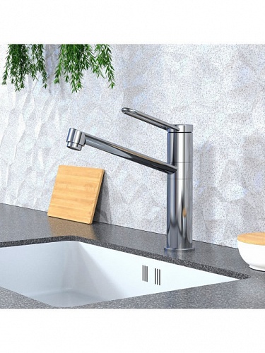 Смеситель д/кухни "Kanda" (KAN-1012) поворотный излив TOKITO