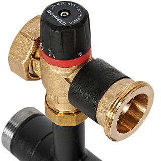 Группа насосная группа  с термост.клапаном 1" без насоса (RDG-0002-012501) ROMMER замена арт100393