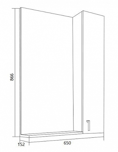 Зеркало-шкаф 65 "Вита-65" ПР белый 1 Марка