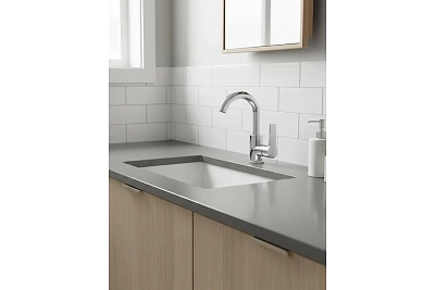 Смеситель д/умывальника PROFF поворотный излив, нерж.ст. хром d35  3532 ARGO 44440