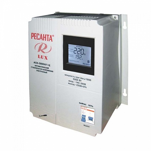Стабилизатор Ресанта  АСН-5000 Н/1-Ц  Lux