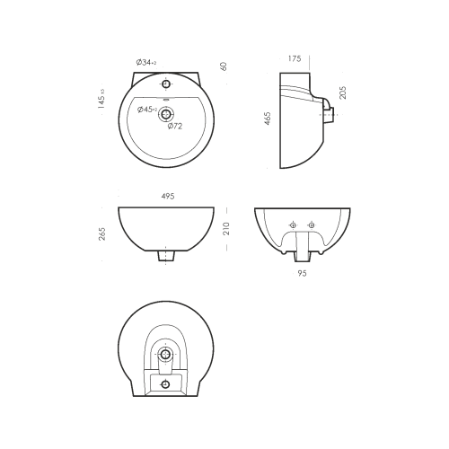 Умывальник "АRT LUXE" бел. (Самара) 