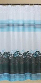 Штора д/ванной комнаты 180*180 полиэстер без колец (01-96)