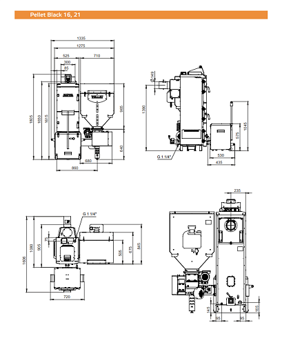 Котел пеллетный ZOTA Pellet Black 16кВт ВЫГОДА!