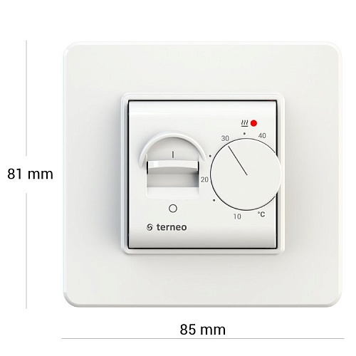 Терморегулятор Terneo MEX в подрозетник, теплый пол 10-40°C, AC230V, 16A, DS Electronics
