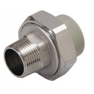 Разборное соед.32*1"нар.рез. серый (10/50) ПРО АКВА (PA21018G)