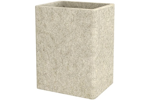 Стакан д/щеток STONE, NATURAL полирезин FOR-STN44NAT