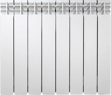 Радиатор бимет. VIENA 6 секций нижнее подключение 3/4" Левое RB 100-500-1.6 (178 Вт) 