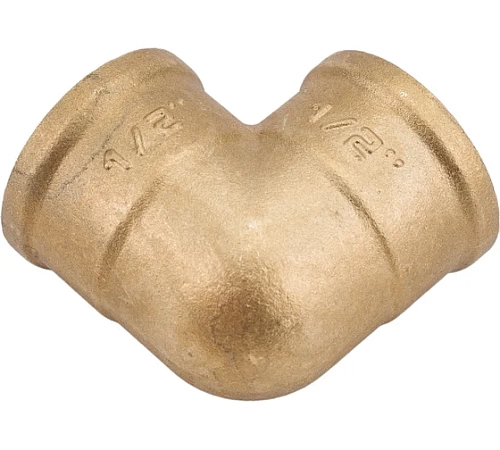 Уголок 1/2" ш/ш латунь никель LD (65)