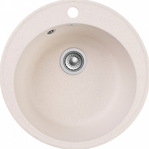 Мойка комп. GRANFEST QUARZ GF-Z-08  (d480мм) белый