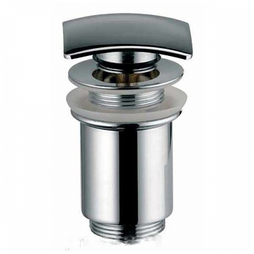 Донный клапан KAISER хром автомат квадрат (8033)