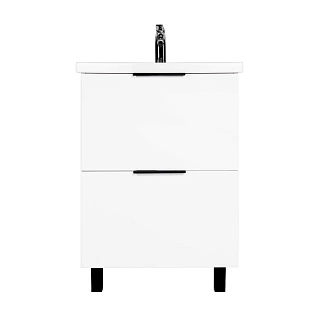 Комплект мебели 60 "Берлин-60" напольная 2 ящ. белая VIANT (ум.MODUO-60)