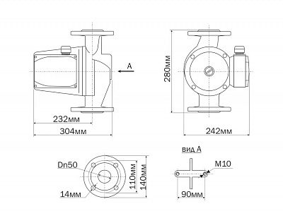  . AC 14- 8-50F DN50, PN10, Qmax=253/, Hmax=12, Tmax=110, 220, 1-. (5148) Aquario