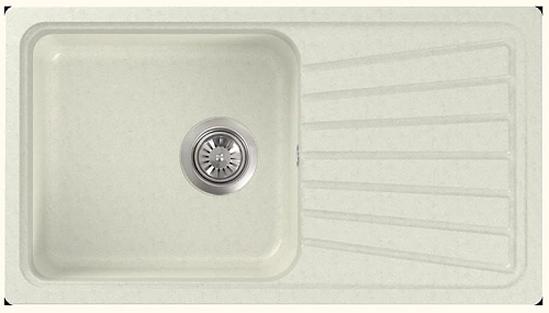 Мойка гранит FOSTO NOVA 81-46 (белый) без сифона