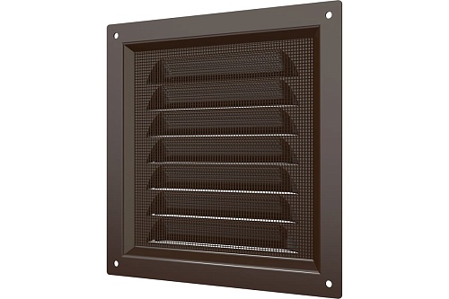 Решетка 1212МЭ 125х125 коричневая сталь (100)