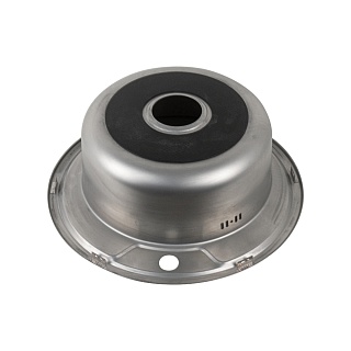 Мойка нерж врезная  FABIA D49 (0,6х160) сифон с переливом (04906) (12)