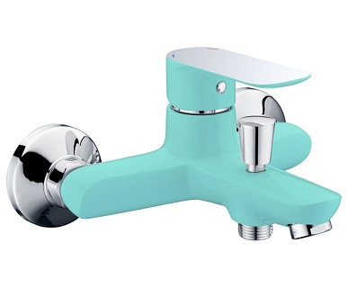 TRITON Смес. д/ванны к/нос бирюзовый 16304L