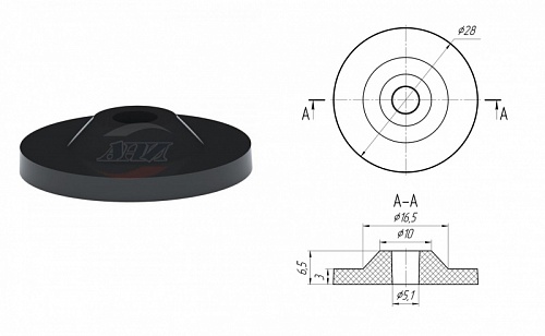 Прокладка крепления бачка унитаза Ани пласт М 010 (50)